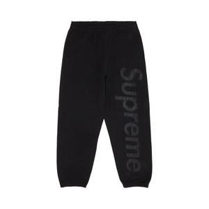 Спортивные штаны Supreme Satin Appliqué Sweatpant 'Black'