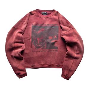 Круглые воротники Enfants Riches Déprimés Girl/Gun Crewneck «Выцветший красный/Черный»