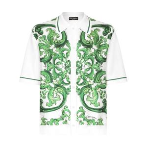 Рубашка с короткими рукавами и принтом Majolica