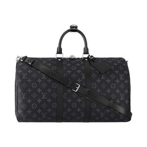 Дорожные сумки Louis Vuitton Keepall Bandoulière 45 'Black Monogram Eclipse Canvas'