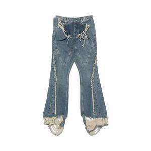 Джинсы Rick Owens DRKSHDW Pantaloni In Denim Slive Bootcut Pant 'Вымытый индиго'