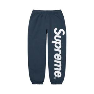 Спортивные штаны Supreme Satin Appliqué Sweatpant 'Navy'