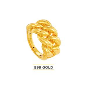HABIB 999/24K Желтое золото Кольцо 9GR00870425