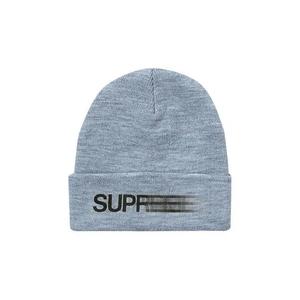 Бини Supreme Motion Logo Beanie 'Серый меланж'
