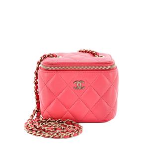 Стеганая мини-сумка через плечо Classic Vanity Case с цепочкой