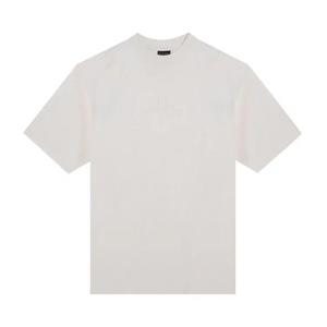 Футболки с коротким рукавом Balenciaga Logo Embroidered T-Shirt 'Экрю'