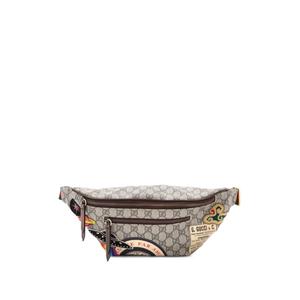 Поясная сумка Courrier Zip GG Coated Canvas with Applique