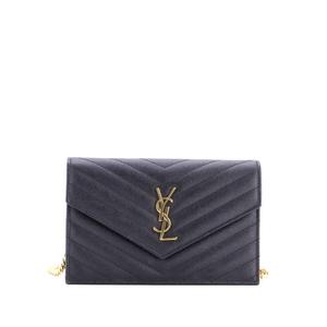 Маленькая сумка через плечо Classic Monogram Wallet on Chain Matelasse Chevron