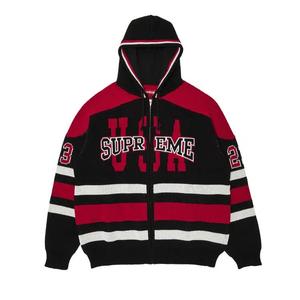 Толстовки Supreme USA Zip Up Hooded Sweater 'Черный'