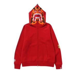 Толстовки на молнии BAPE Tiger Full Zip Hoodie «Красный»