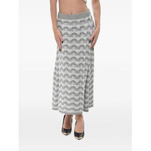 Юбка миди с узором шеврон