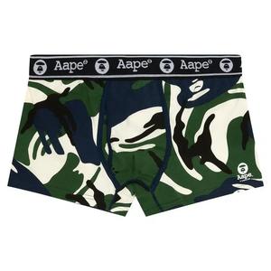 Белье AAPE Moonface Logo Camo Boxer Briefs 'Navy/Green'