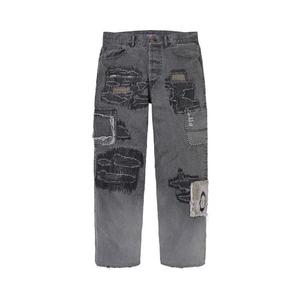 Джинсы Supreme x blackmeans Mended Loose Fit Jean 'Washed Black'