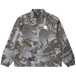 Куртки-коуч AAPE Moonface Camo Printed Coach Jacket 'Grey/Silver'