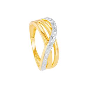 HABIB Oro Italia Кольцо из желтого и белого золота 916 пробы GR57961224(YW)-BI (22K)
