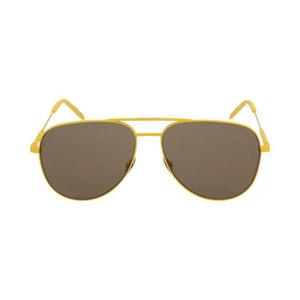 Авиаторские очки Saint Laurent 'Yellow/Brown'