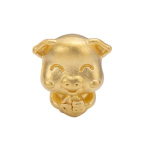 LITZ подвеска-знак зодиака «Свинья» из золота 999 (24K) EPC1160 0.26г+/-