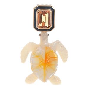 Колье Turtle Citrine из розового золота с подвеской