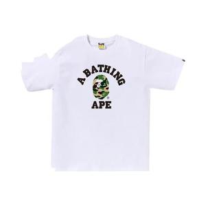 Футболки BAPE Abc Camo College Tee «Whitexgreen»