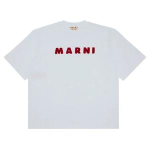 Футболки с коротким рукавом Marni Organic Compact Jersey T-Shirt 'Lily White'