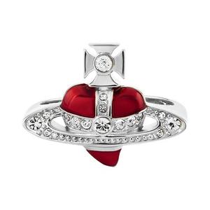 Кольца Vivienne Westwood New Diamante Heart Ring 'Crystal/Indian Pink'