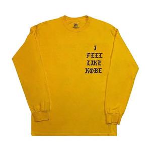 Футболки Kanye West I Feel Like Kobe/Pablo Mamba Day T-Shirt 'Желтый'