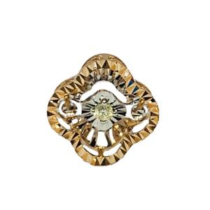 LITZ 18K розовое золото бриллиантовый кулон DP0046-R (0.45G+/-)