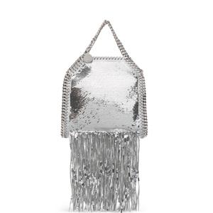 Мини-сумка на плечо Falabella с пайетками