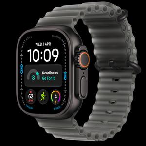 Apple Watch Ultra 4 49 мм, GPS + Cellular, титан, Black, ремешок Translucent Black Ocean Band