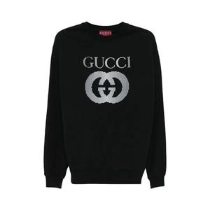 Свитшоты Gucci Interlocking Logo Crewneck «Black»