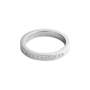 Кольцо MM6 Maison Margiela Numeric Minimal Signature Ring 'Серебряный'