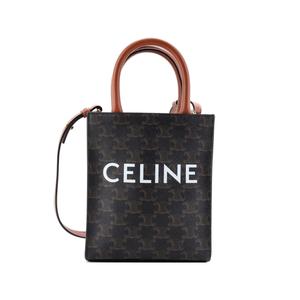 Сумка-сэтчел Vertical Cabas Tote Triomphe Coated Canvas Mini