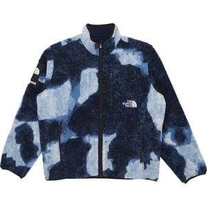 Флисовые куртки Supreme x The North Face Bleached Denim Print Fleece Jacket 'Indigo'