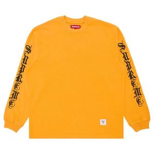 Футболки с длинным рукавом Supreme Old English Long-Sleeve Top 'Yellow'