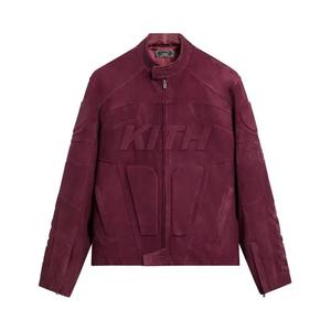 Кожаные куртки Kith Suede Wayne Moto Jacket 'Magma'