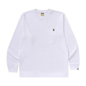 Футболки с длинным рукавом BAPE ABC Camo One Point Long-Sleeve Tee «White/Blue»
