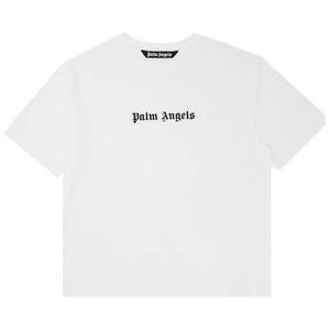 Футболки с коротким рукавом Palm Angels Logo Slim Tee 'Белый'