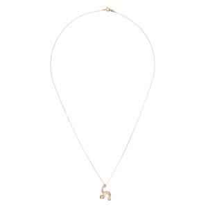 Ожерелье с бриллиантами из желтого золота 18K с буквой H
