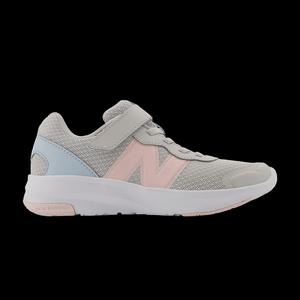 Повседневный бег New Balance 578v1 Bungee Lace Top Strap Little Kid Wide 'Grey Matter Shell Pink'