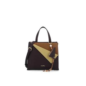 Ivy Charm Boxy Top Handle Bag - Темно-коричневый