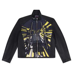 Кожаные куртки HOUSE OF ERRORS Leather Racing Jacket 'Черный'