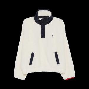 Свитеры Polo Ralph Lauren Hi Pile-Knt-Long Sleeve-Funnel-Pullover 'Clubhouse Cream Multi'