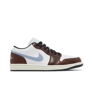 Баскетбольные кроссовки для повседневной носки Air Jordan 1 Retro Low SE 'Brown Blue Grey'