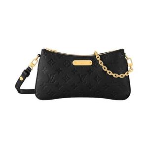 Сумки через плечо Louis Vuitton Pochette Liv 'Черный монограмма тисненая кожа Empreinte'