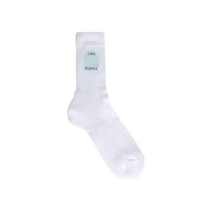 Носки и колготки Casablanca Ribbed Sport Sock 'Casa Logo Misty Jade'