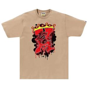 Футболки с коротким рукавом BAPE Graffiti WGM Tee 'Beige'
