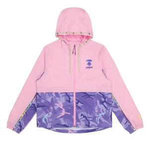 Куртки AAPE Moonface тисненый камуфляж панельная легкая куртка 'Pink/Light'