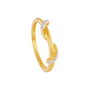 HABIB 916/22K Желтое и белое золотое кольцо 6200099YW