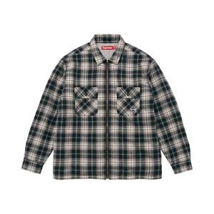 Фланелевые рубашки Supreme Thermal Lined Zip Up Flannel Shirt 'Black'