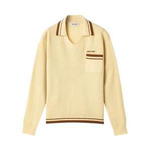 Свитера Miu Miu Rete F.12 Scollo 'Crema'